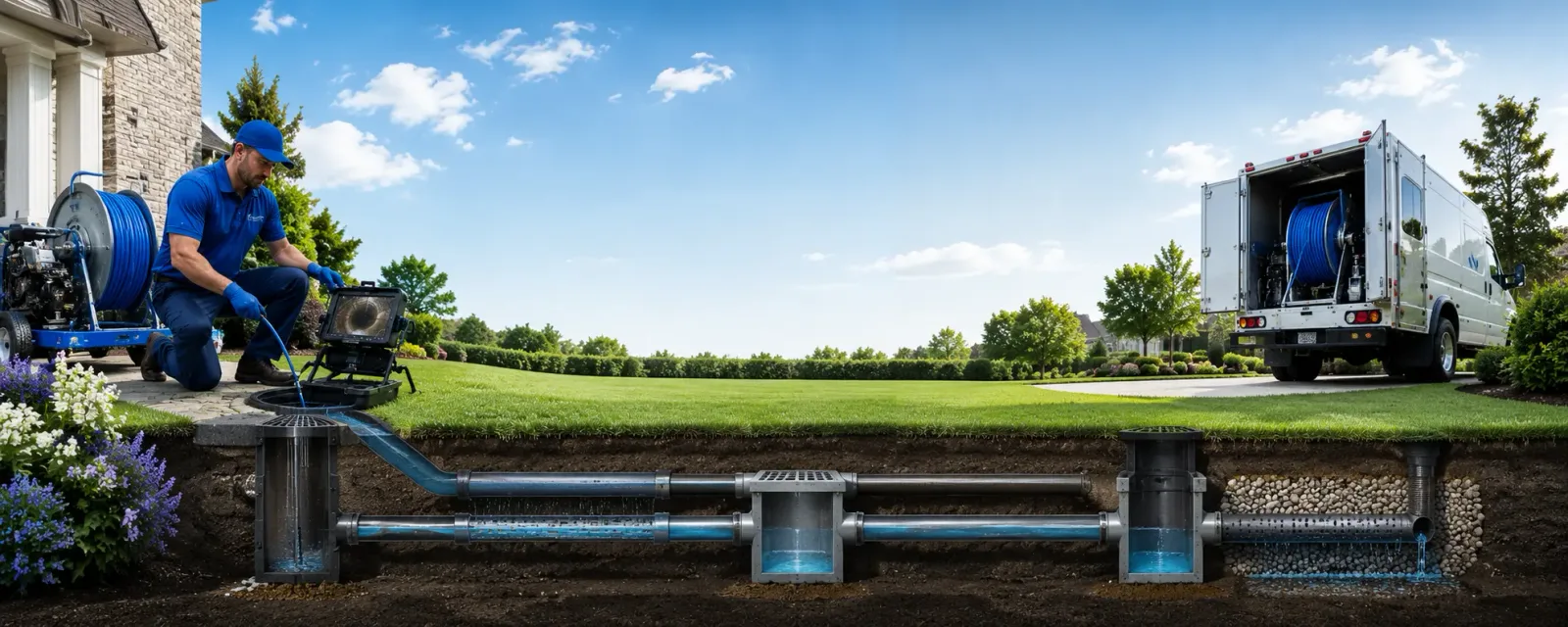 Outdoor drain cleaning information for Kempton, PA